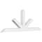 Ekena Millwork Saratoga Architectural Grade PVC Gable Bracket, 108"W x 40 1/2"H x 6"D x 6"F, 9/12 Pitch GBP108X41X0606SAR00 - alternate 1